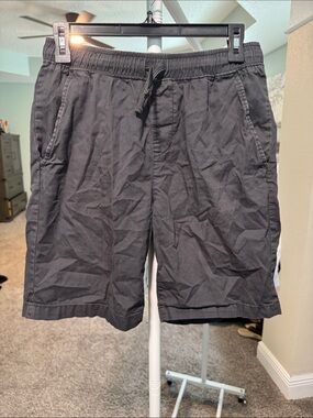 Old Navy Boys Charcoal Gray Drawstring Shorts